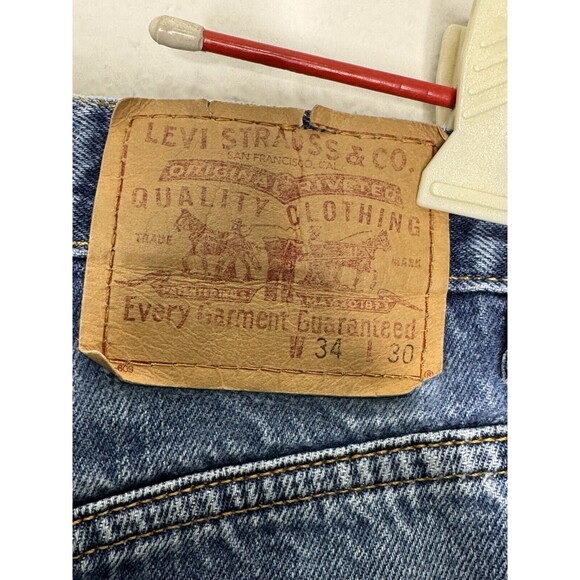 Vintage Levi's Mens 559 Jeans 2003 Red Tab Relaxed Straight Distressed 32x27 Y2K - Picture 14 of 16